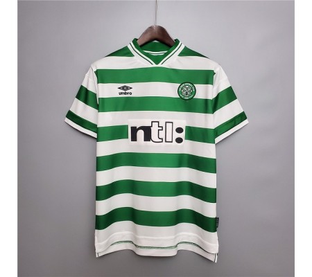 Celtic 99/00 Home Green&White Soccer Jersey